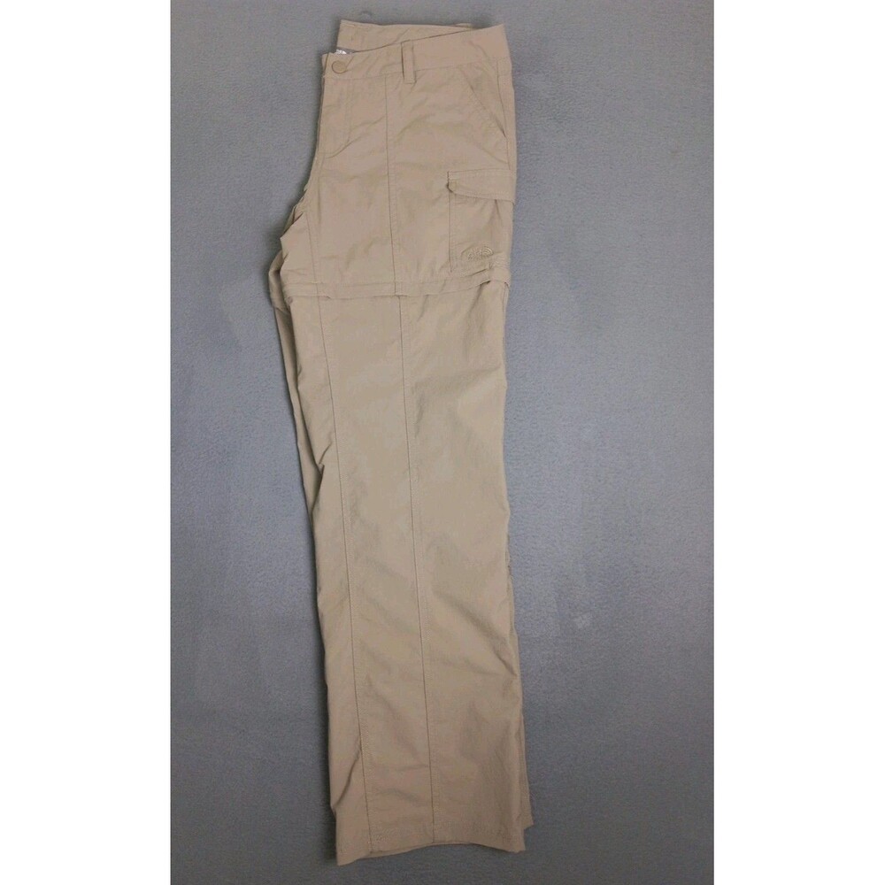 The North Face Women's Tan Convertible Hiking Pants W/Zip Off Leg - Size 10